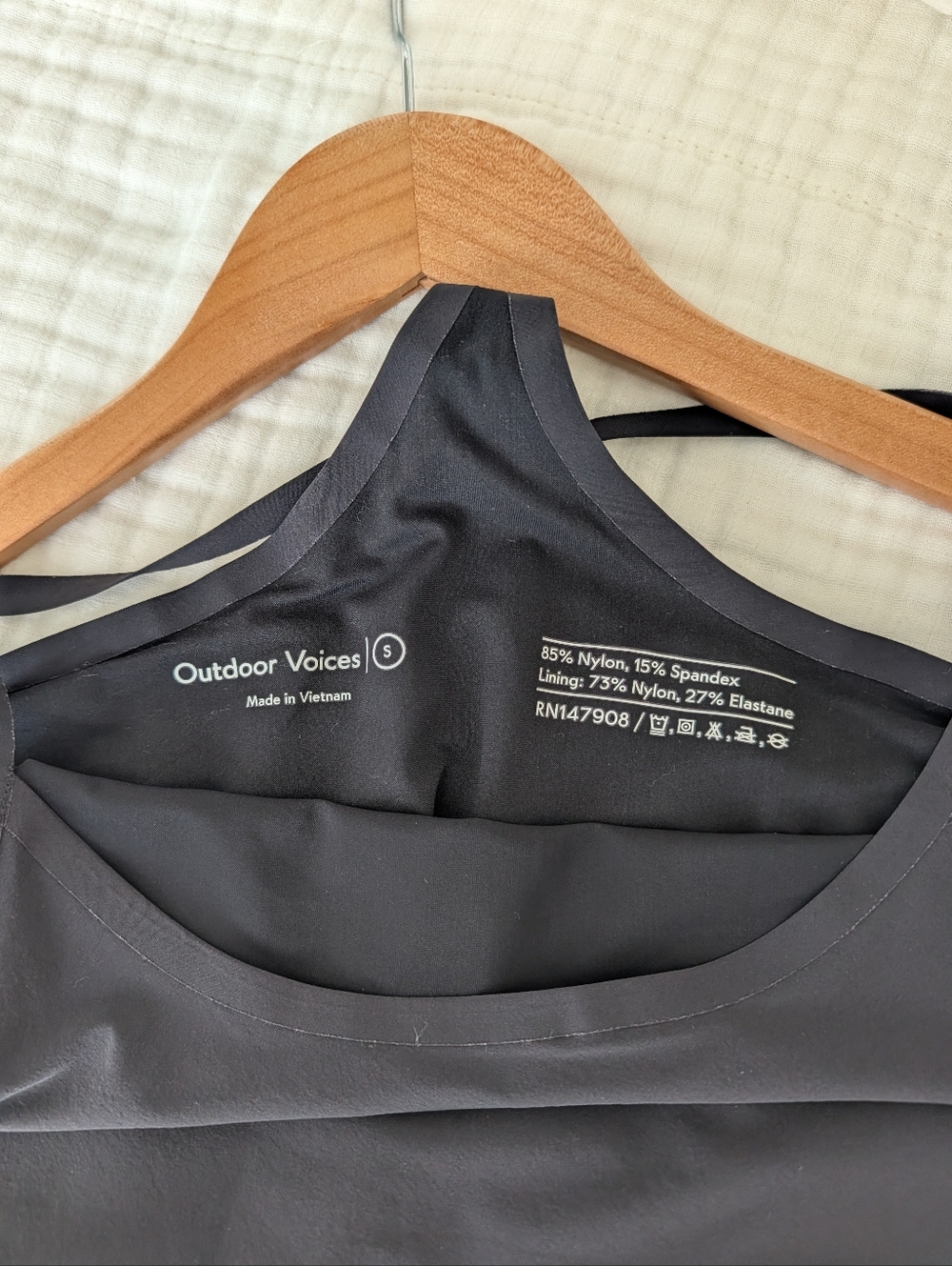 Outdoor Voices Black The Workout Dress